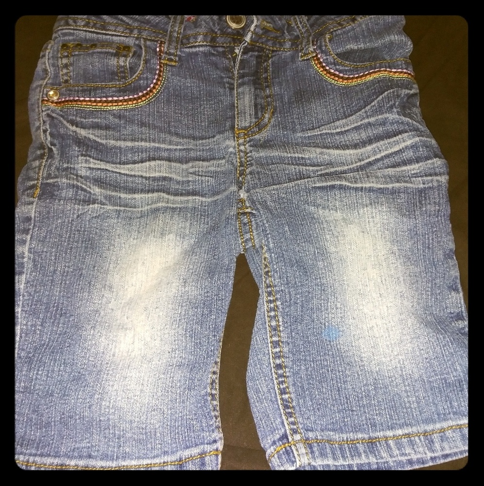 Squeeze Denim Shorts 7 With Natural White Smu